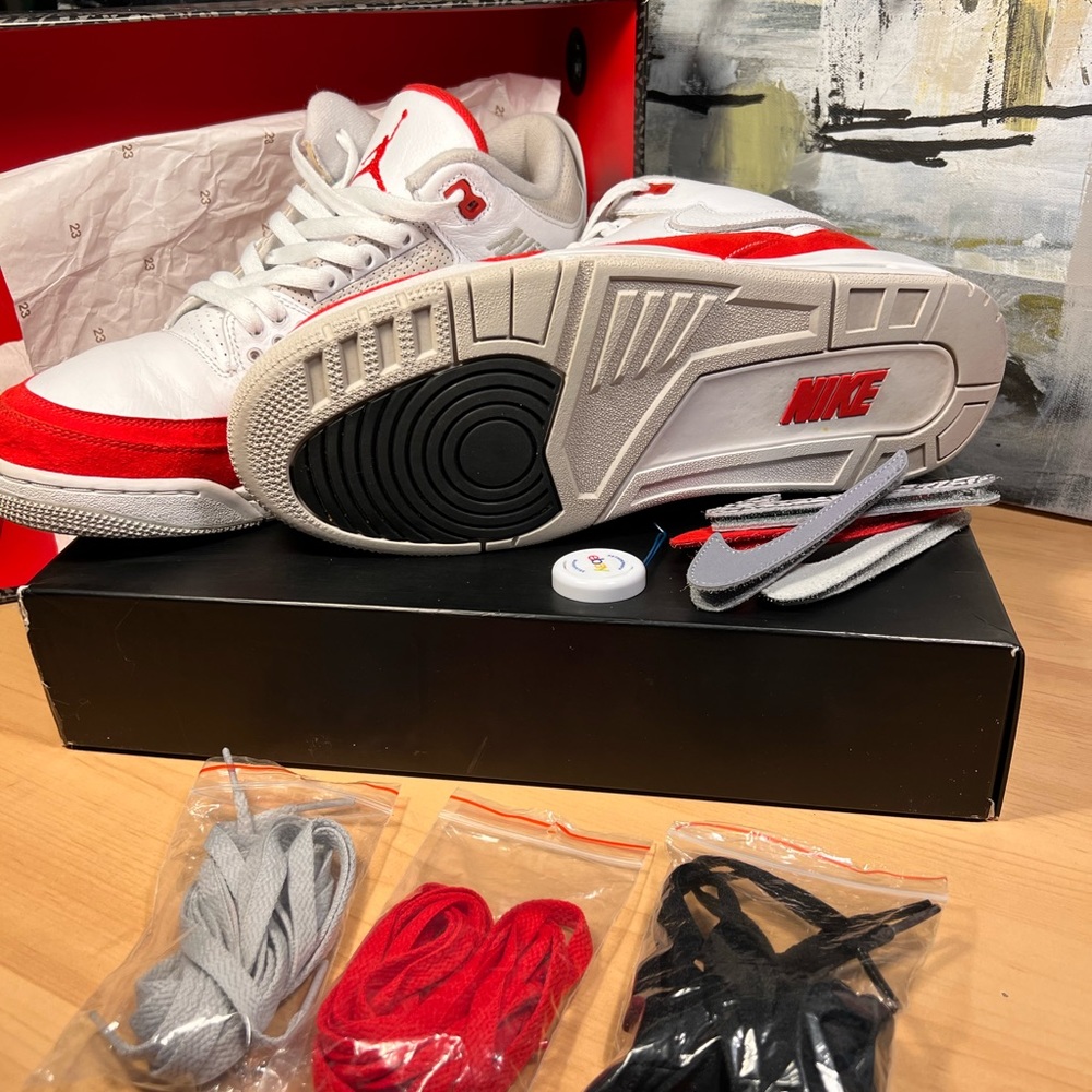 NIKE || JORDAN 3 TINKER || SZ 11.5 - Picture 4 of 5